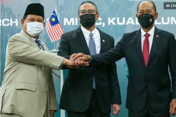 Menhan Prabowo, Menhan Malaysia dan Filipina Bahas Keamanan Laut Sulu dan Sulawesi